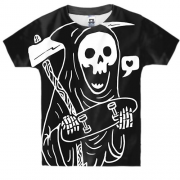 Дитяча 3D футболка Death loves a skate