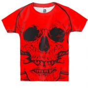 Дитяча 3D футболка Skull with smoke