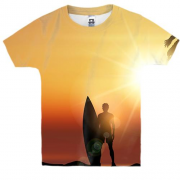 Детская 3D футболка Surfer with Board