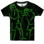 Детская 3D футболка Boxers Green line