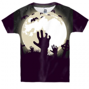 Детская 3D футболка с рукой мертвеца