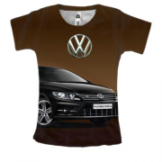 Женская 3D футболка Volkswagen Black Edition