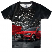 Детская 3D футболка Audi Red and Black
