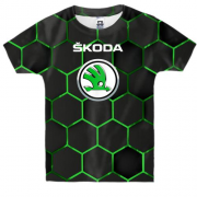 Детская 3D футболка Skoda (броня)