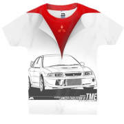 Детская 3D футболка Mitsubishi (рисунок)