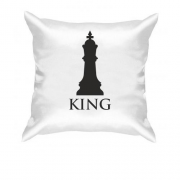 Подушка с шахматным королем