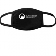 Тканевая маска для лица с логотипом сотрудника Black Mesa (Half