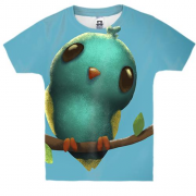 Детская 3D футболка Blue bird