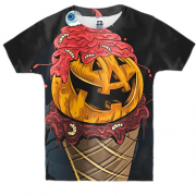 Детская 3D футболка Halloween ice cream
