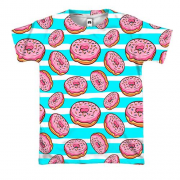 3D футболка Donut pattern