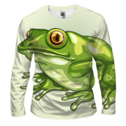 Чоловічий 3D лонгслів із зеленою жабою