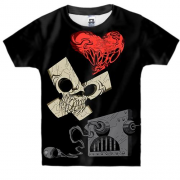 Детская 3D футболка Любовь смерть и роботы. Арт