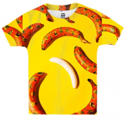 Детская 3D футболка Банан с принтом