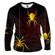 Мужской 3D лонгслив Yellow Spiders