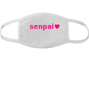 Тканинна маска для обличчя з надписью "Senpai"
