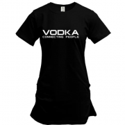 Подовжена футболка Vodka connecting people 2