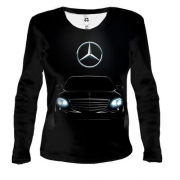 Женский 3D лонгслив Mercedes-Benz Black