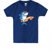 Детская футболка Shark Surfer