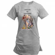 Удлиненная футболка Mother of Dragons art