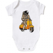 Детский боди Космонавт на скутере