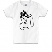 Дитяча футболка Pop art Power girl