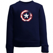Детский свитшот со щитом "Капитан Америка"