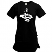 Удлиненная футболка Super Man art
