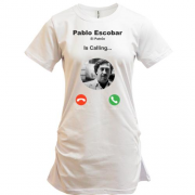 Удлиненная футболка Pablo Escobar is calling