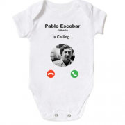 Детский боди Pablo Escobar is calling