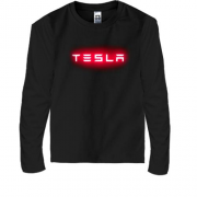 Дитячий лонгслів з лого Tesla (2)