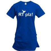 Подовжена футболка Twitter RT PLZ!