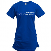 Подовжена футболка Follow me