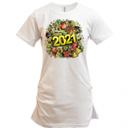 Удлиненная футболка с подарками 2021