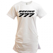Удлиненная футболка Boeing 777 лого