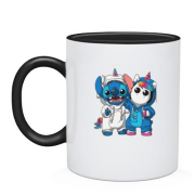 Чашка Stitch and unicorn