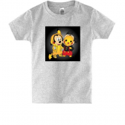 Детская футболка Mickey mouse and pikachu