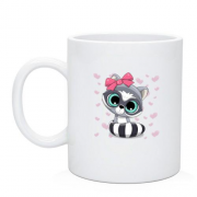 Чашка Baby raccoon girl