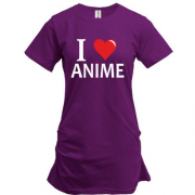 Подовжена футболка я люблю аніме
