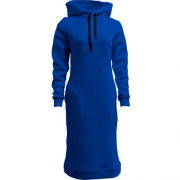 Женская синяя толстовка-платье "ALLAZY"