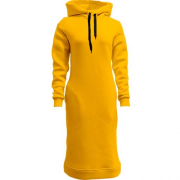 Женская желтая толстовка-платье "ALLAZY"