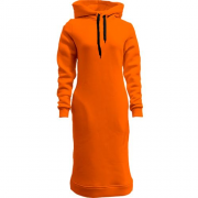 Жіноча помаранчева толстовка-плаття "ALLAZY"