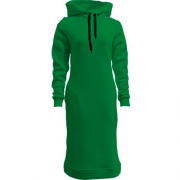 Женская зеленая толстовка-платье "ALLAZY"