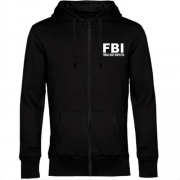 Чоловіча толстовка на блискавці FBI - Female body inspector