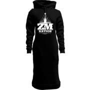 Женская толстовка-платье ZM Nation Кто знает тот поймет