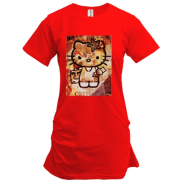 Подовжена футболка Obey Kitty