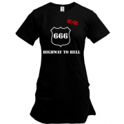 Подовжена футболка AC/DC - Highway to hell