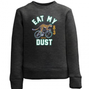 Дитячий світшот з написом "Eat my dust"