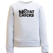 Дитячий світшот з написом "No fat chicks"