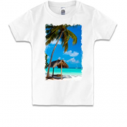 Детская футболка "Качели на побережье"
