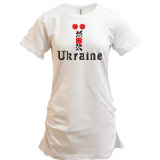 Подовжена футболка Вишиванка Ukraine